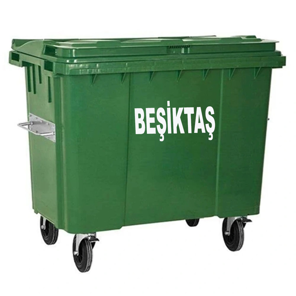 Beşiktaş 1100 Litre Plastik Çöp Konteyneri